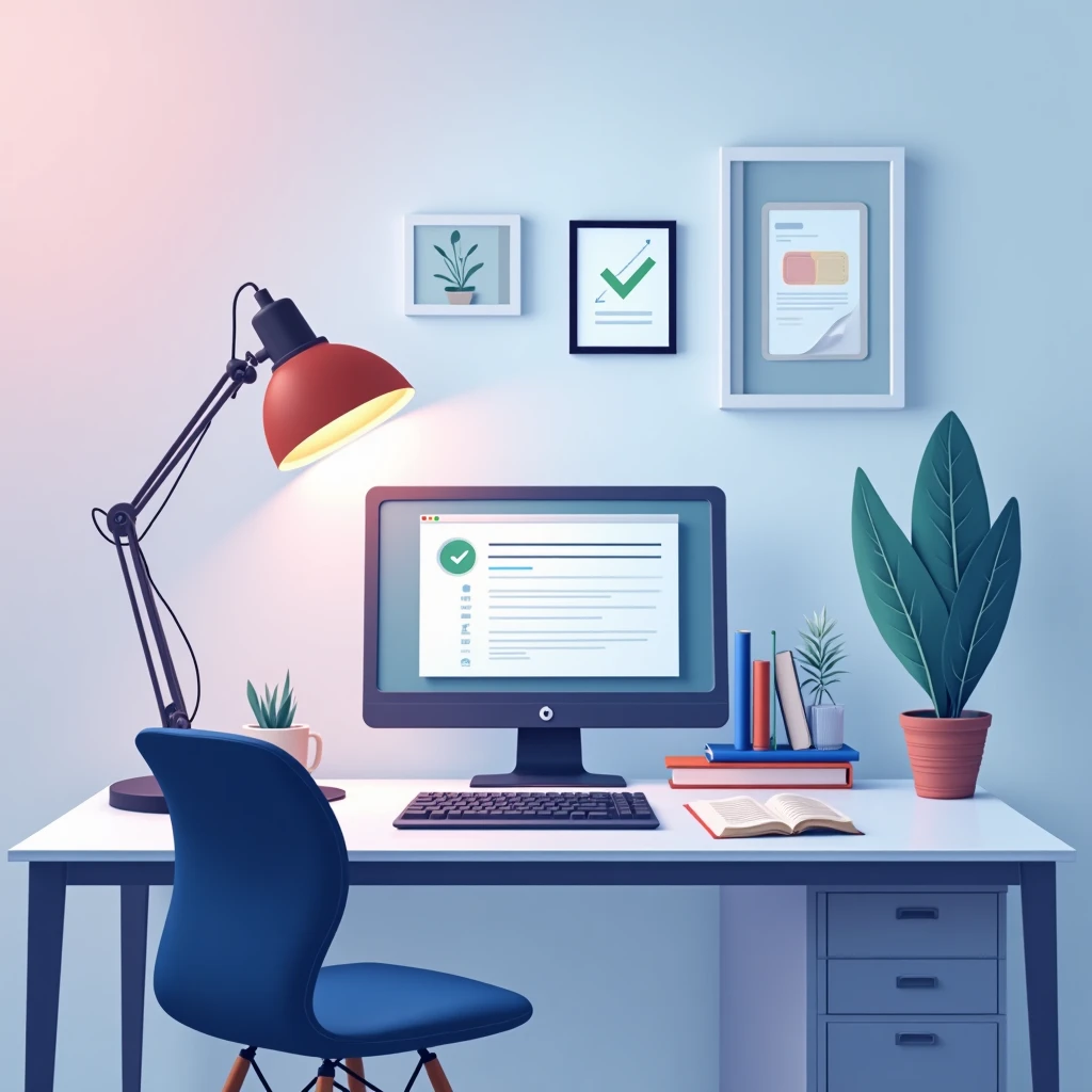 Configuração de escritório premium