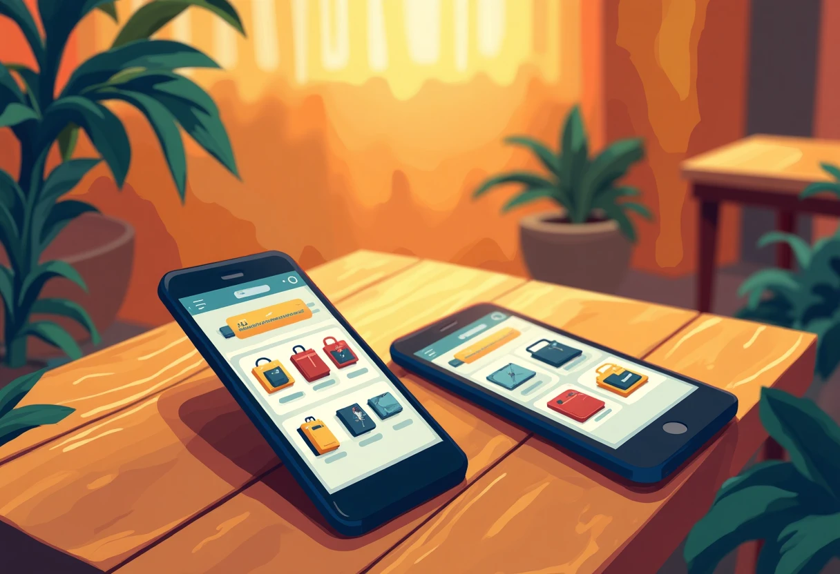 Comparaison d'applications de shopping