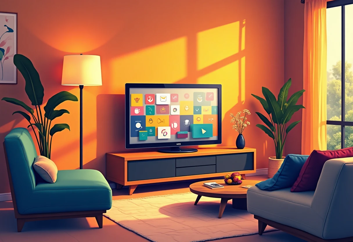 Ambiance de streaming vidéo premium