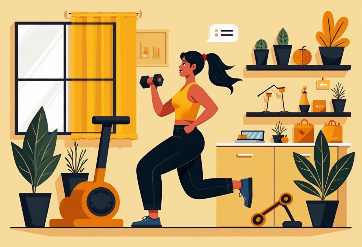 Exercice de musculation à domicile