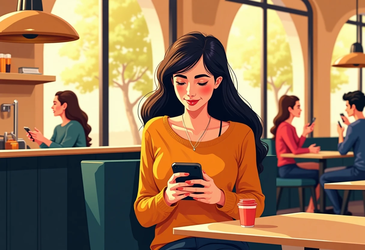 Utilisation d'une application de rencontre