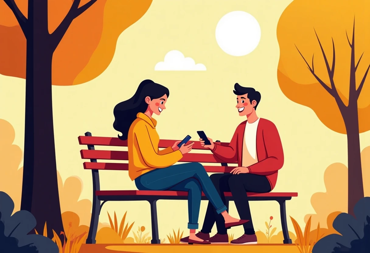 Utilisation d'une application de rencontre