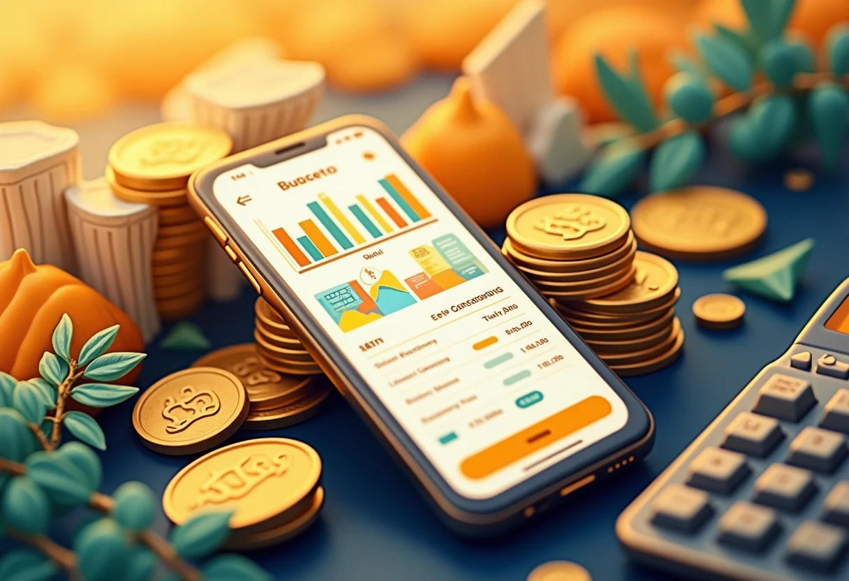 Budgeting app interface