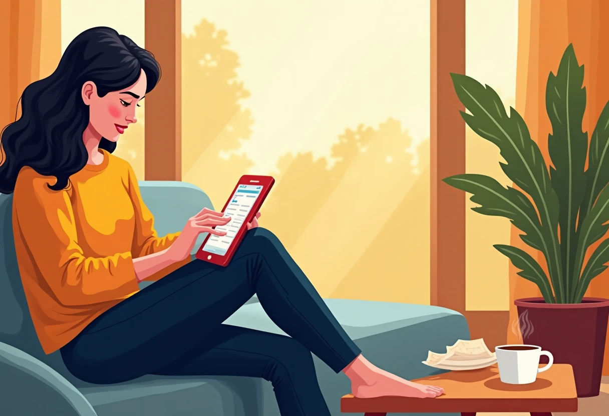 Managing finances with a budgeting app