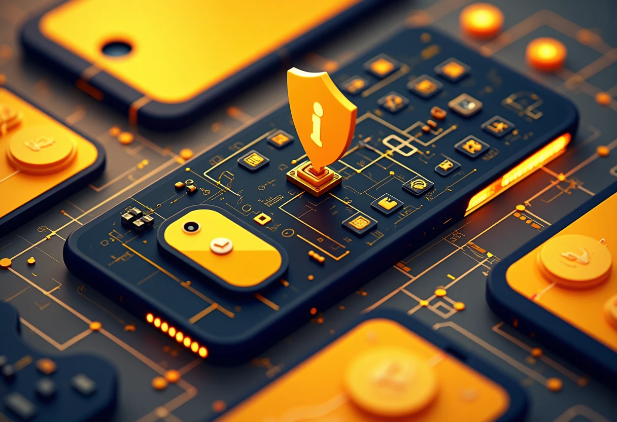 Interface utilisateur VPN stylisée